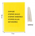 Magnet start yellow (7x14cm) baltasparnių, blakučių, amarų gaudyklės, 12 vnt